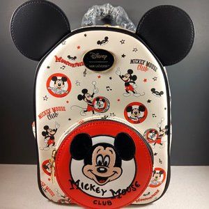 Disney 100 Years Anniversary Mickey Mouse Club Vintage Mini Backpack New
